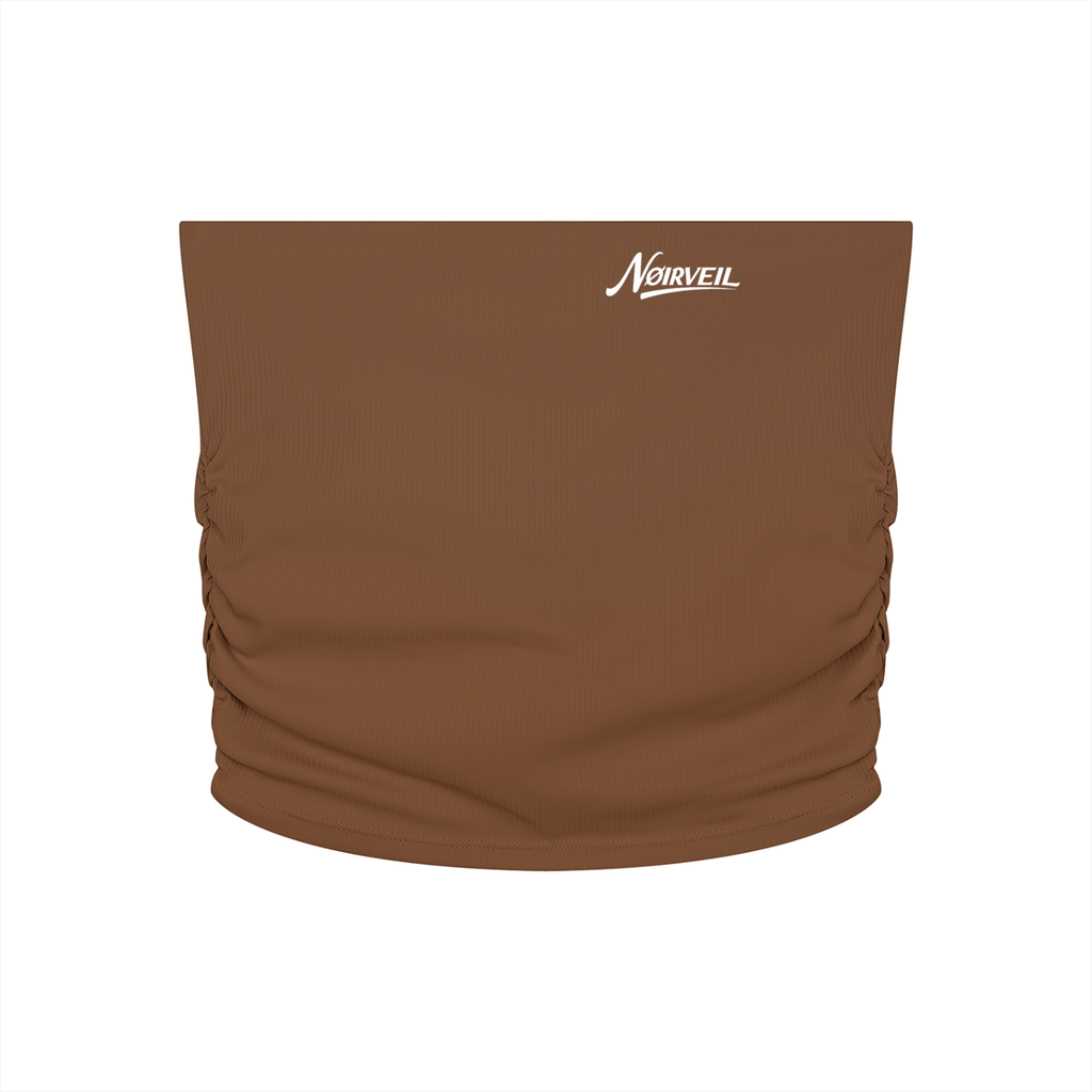 Nøirveil Women’s Ruched Cropped Yoga Tube Top