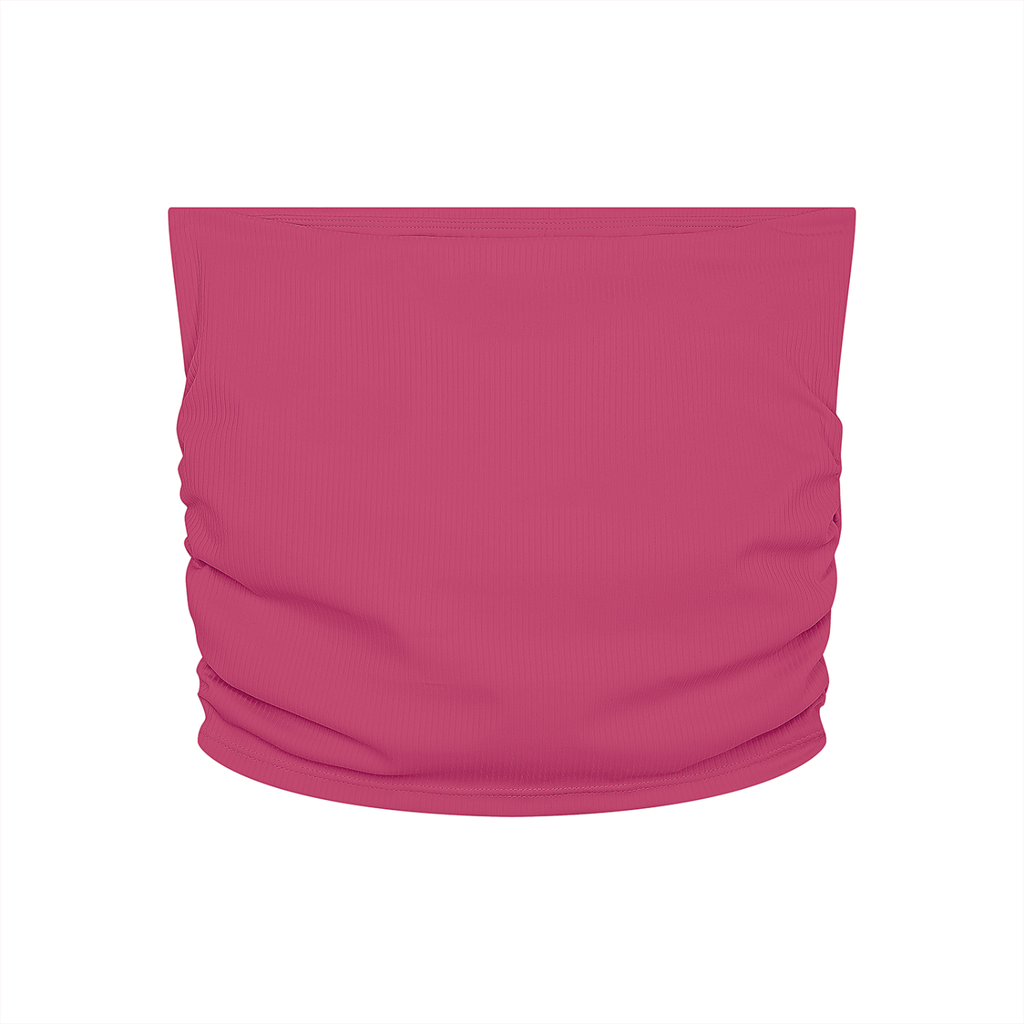 Nøirveil Women’s Ruched Cropped Yoga Tube Top
