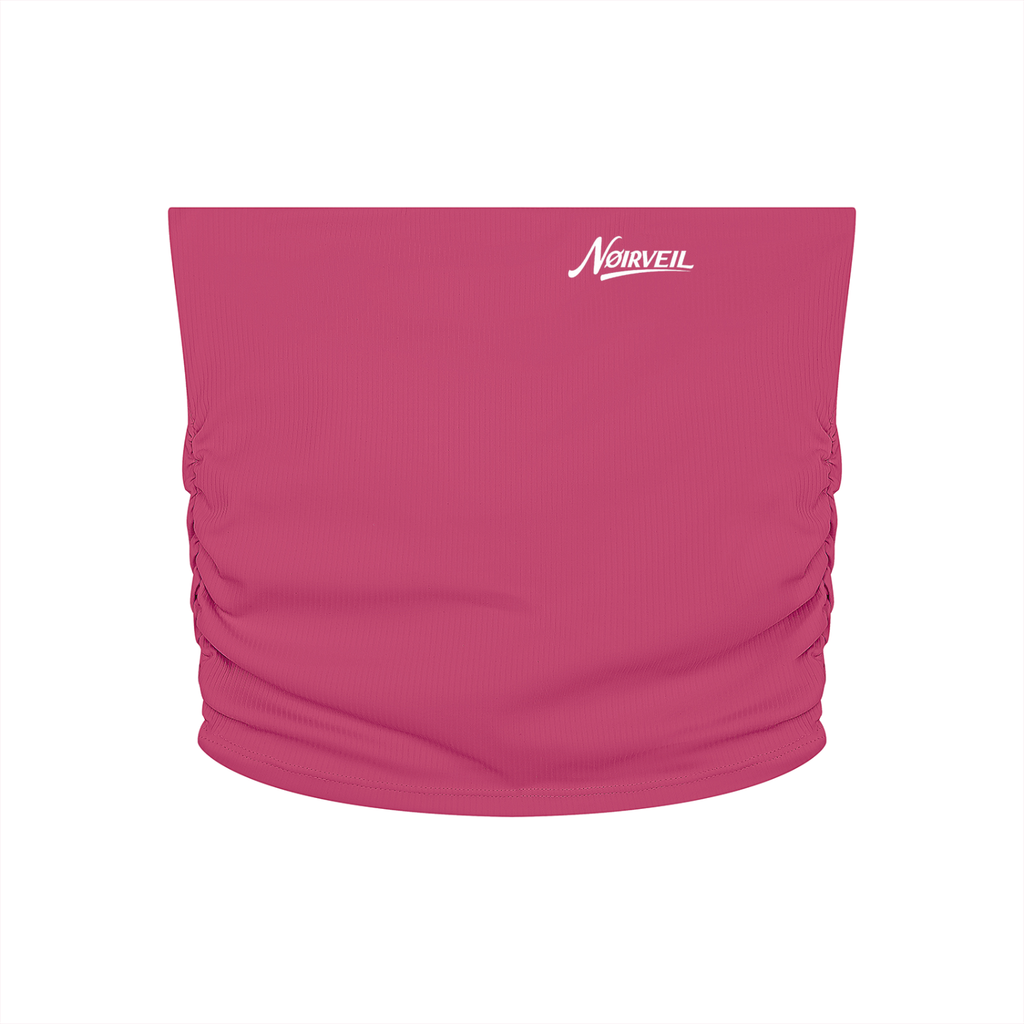 Nøirveil Women’s Ruched Cropped Yoga Tube Top