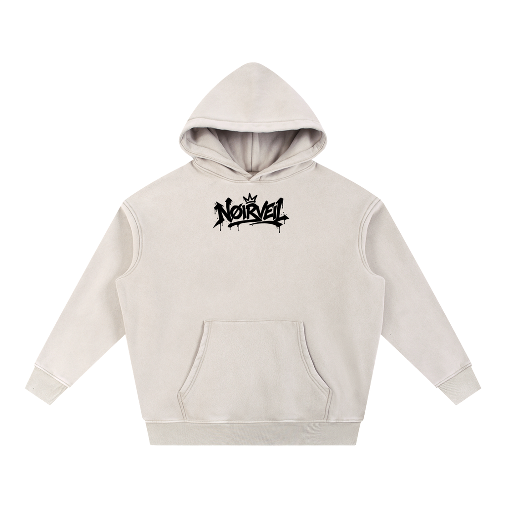 Snow Wash Fleece Oversize Hoodie