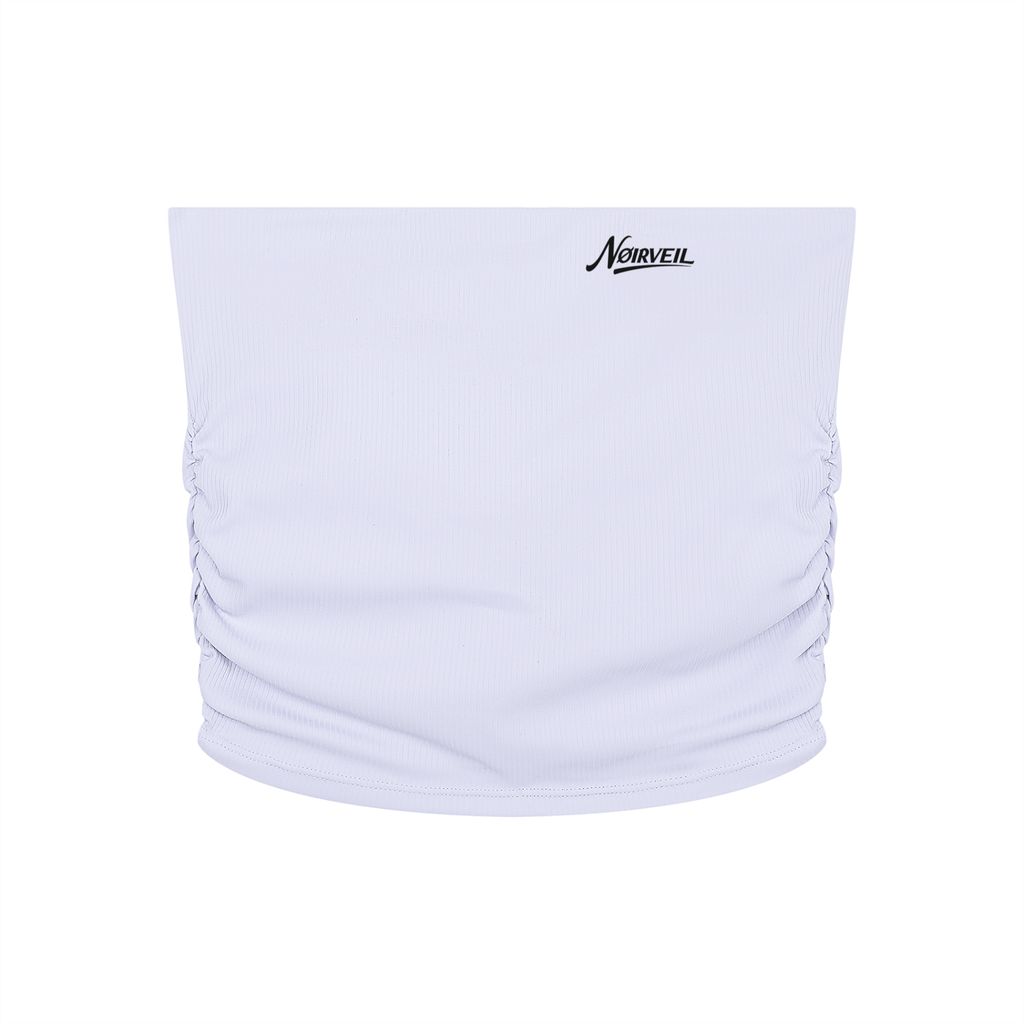 Nøirveil Women’s Ruched Cropped Yoga Tube Top