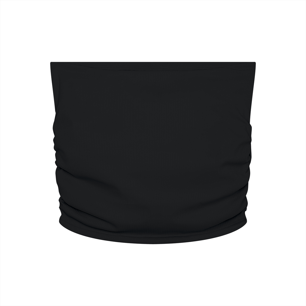 Nøirveil Women’s Ruched Cropped Yoga Tube Top