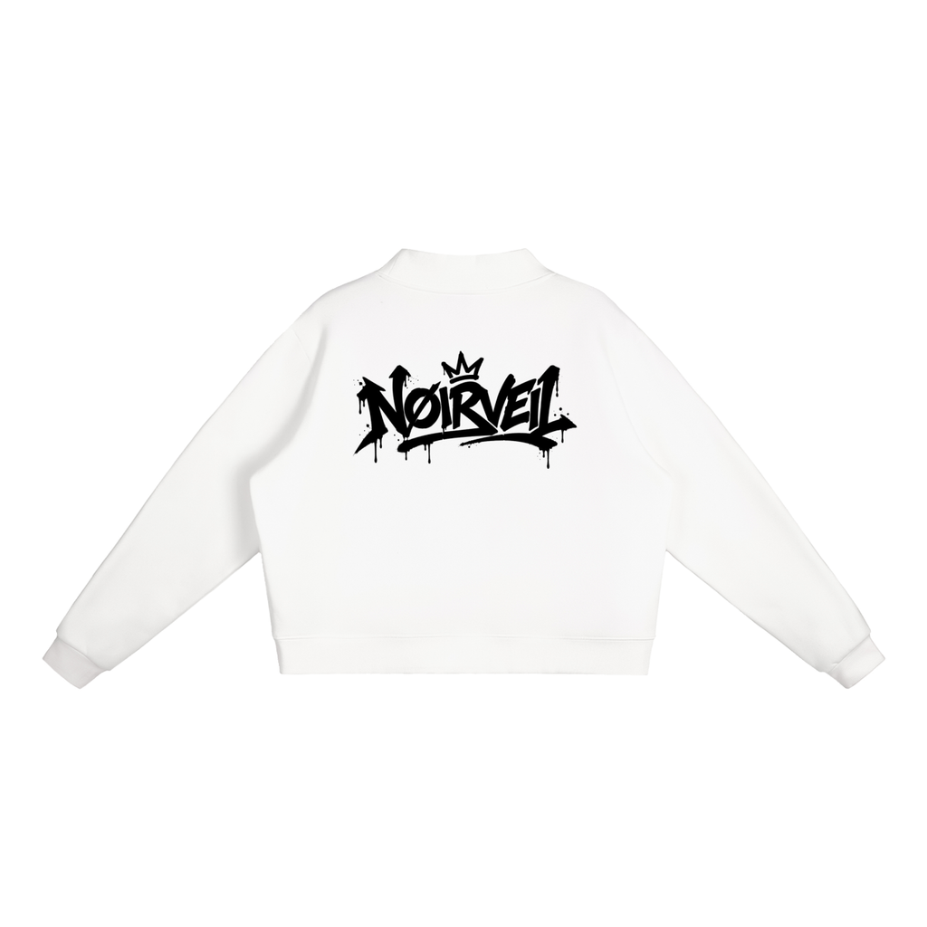 Nøirveil Fleece Mock-Neck Crew Sweatshirt