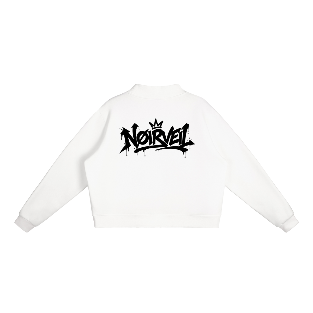 Nøirveil Fleece Mock-Neck Crew Sweatshirt