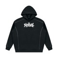 Unisex Oversized Piping Fleece Hoodie