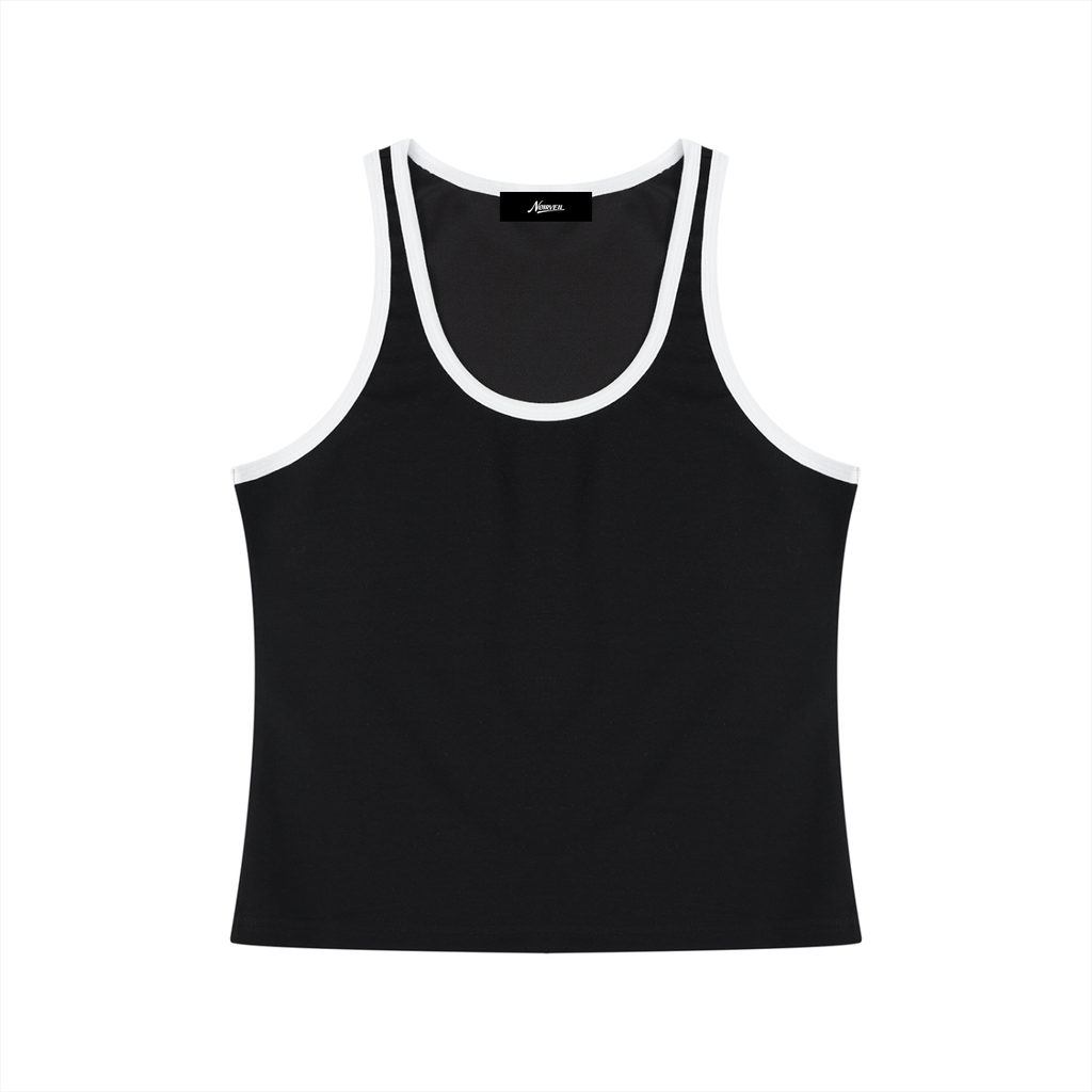 Nøirveil Women's Color Block Cropped Tank Top