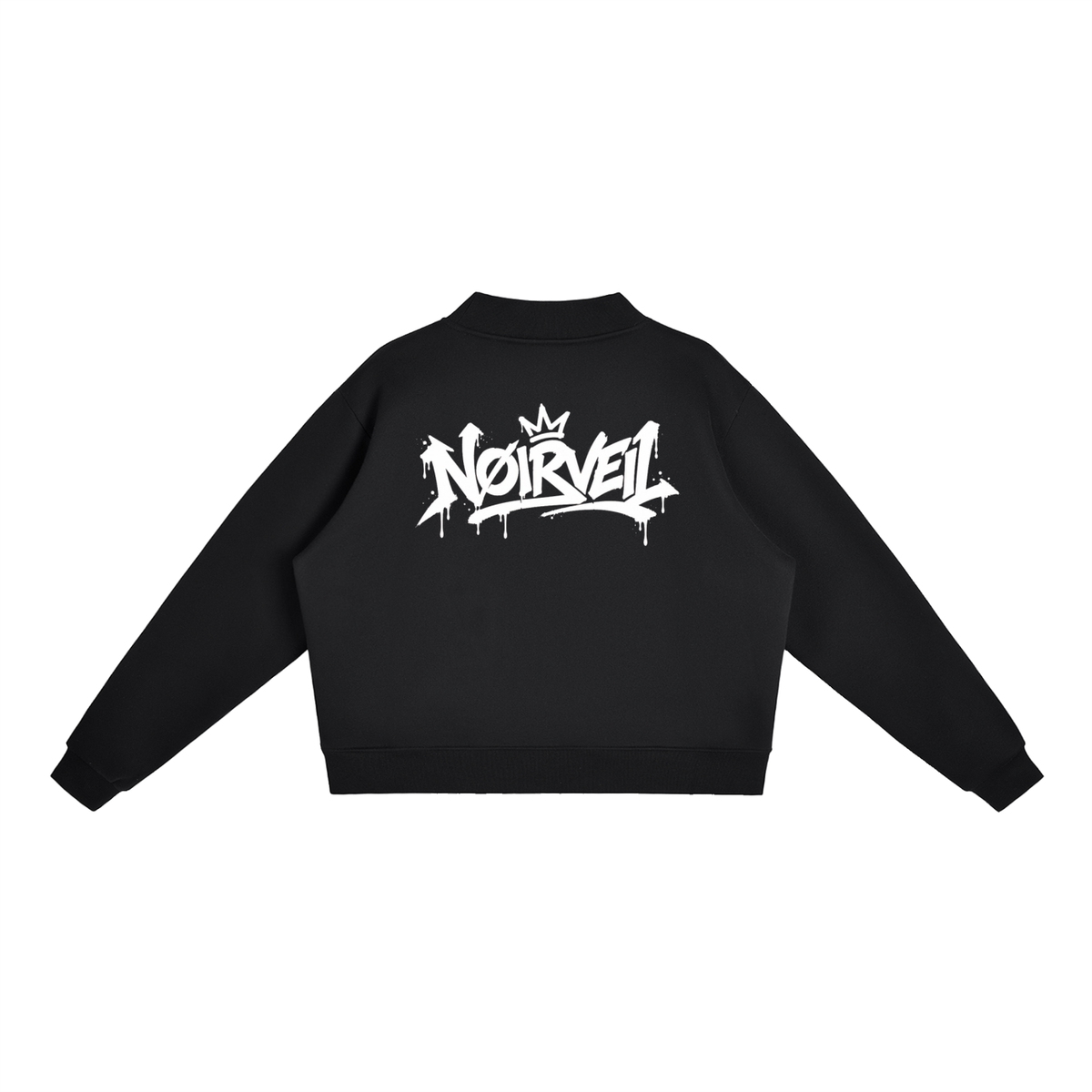 Essential Fleece Mock-Neck Crew Sweatshirt