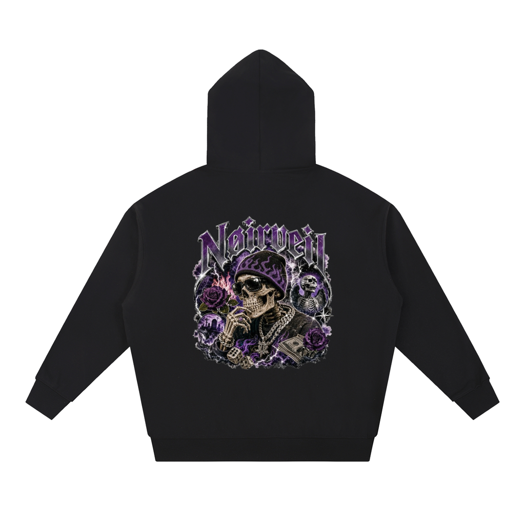 Nøirveil Midnight Skeleton Hoodie