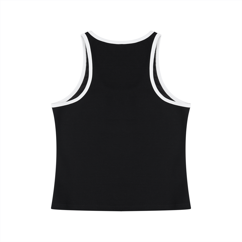 Nøirveil Women's Color Block Cropped Tank Top