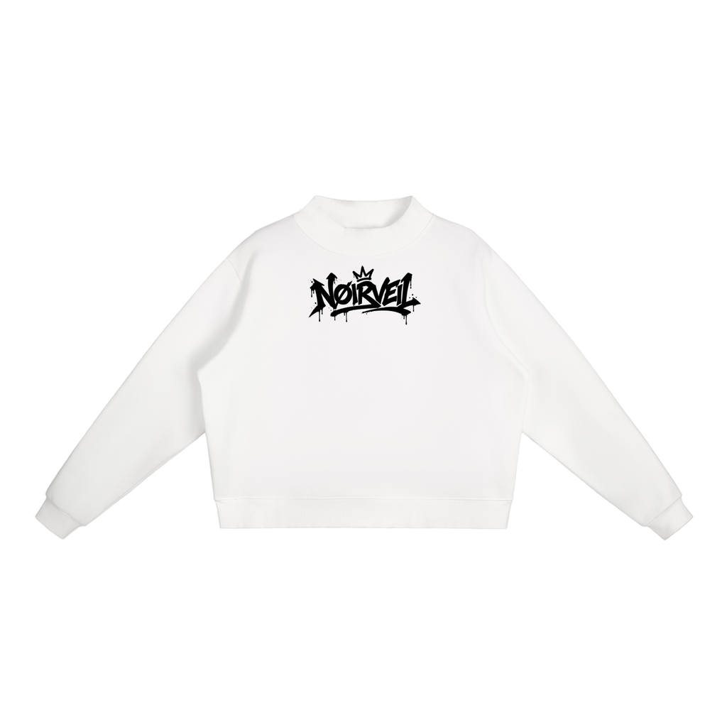 Nøirveil Fleece Mock-Neck Crew Sweatshirt