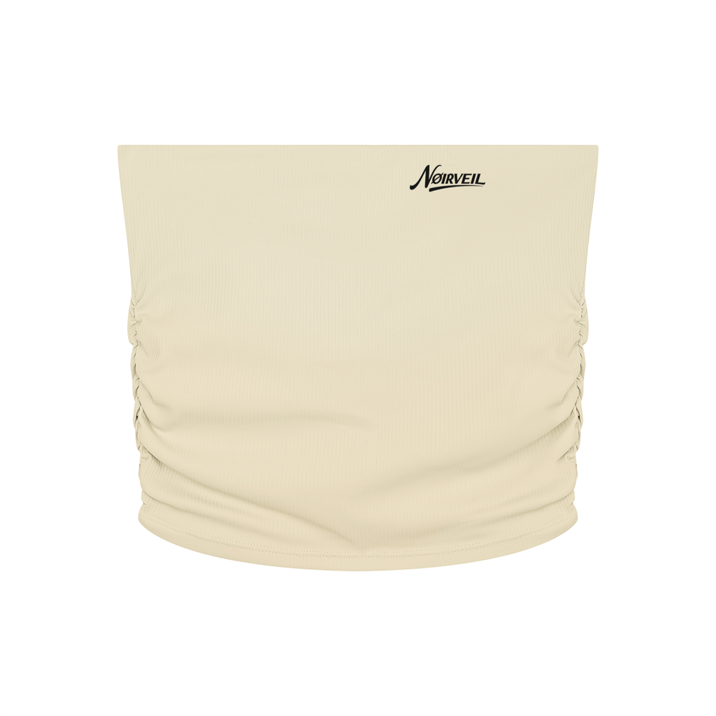 Nøirveil Women’s Ruched Cropped Yoga Tube Top