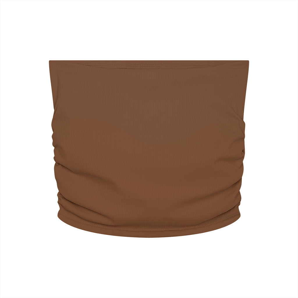 Nøirveil Women’s Ruched Cropped Yoga Tube Top