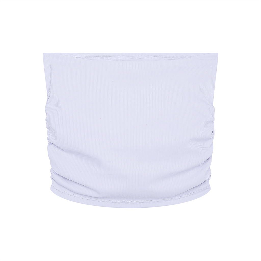 Nøirveil Women’s Ruched Cropped Yoga Tube Top